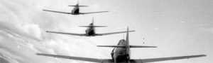 Harvards flying in formation