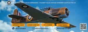 WWII T-6 Harvard warbird flight experience with the Wacky Wabbit, operated by T6 Harvard Ltd in the UK