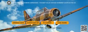 WWII T-6 Harvard warbird flight experience with the Wacky Wabbit, operated by T6 Harvard Ltd in the UK