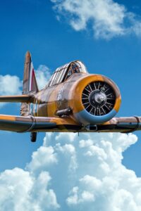 WWII T-6 Harvard warbird flight experience with the Wacky Wabbit, operated by T6 Harvard Ltd in the UK