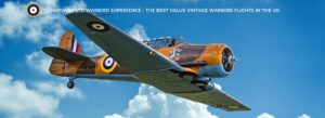 WWII T-6 Harvard warbird flight experience with the Wacky Wabbit, operated by T6 Harvard Ltd in the UK