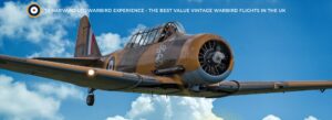 WWII T-6 Harvard warbird flight experience with the Wacky Wabbit, operated by T6 Harvard Ltd in the UK
