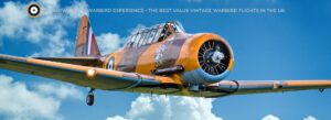 WWII T-6 Harvard warbird flight experience with the Wacky Wabbit, operated by T6 Harvard Ltd in the UK